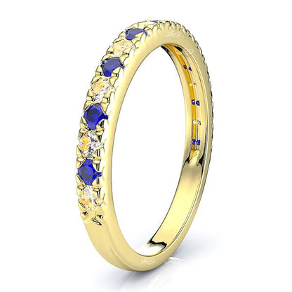 Yellow Diamond and Blue Sapphire