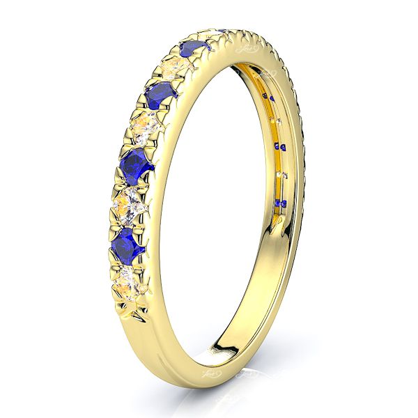 Yellow Diamond and Blue Sapphire