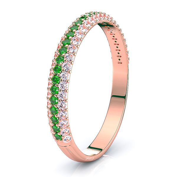 Rose Diamond and Emerald