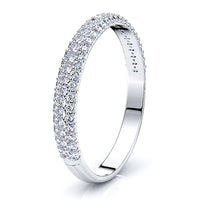 Graziella Pave Set Women Anniversary Wedding Band