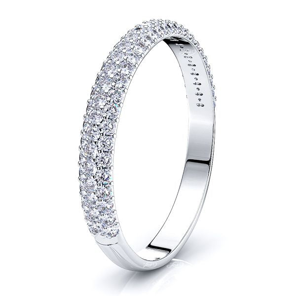 Graziella Pave Set Wowomen Anniversary Wedding Band