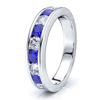 White Diamond and Blue Sapphire
