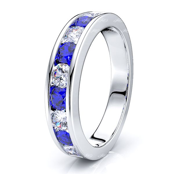 White Diamond and Blue Sapphire