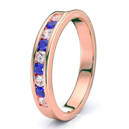 Rose Diamond and Blue Sapphire