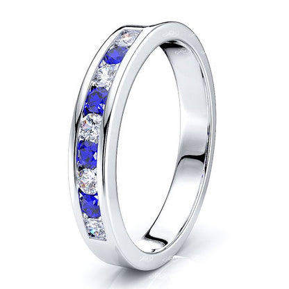 White Diamond and Blue Sapphire