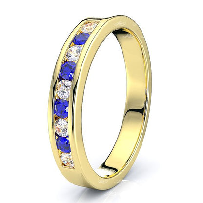 Yellow Diamond and Blue Sapphire
