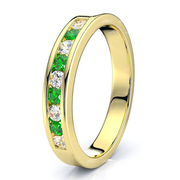 Yellow Diamond and Emerald
