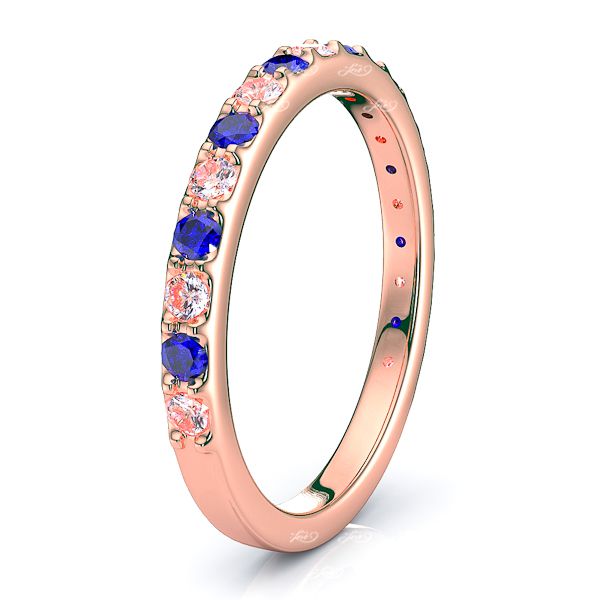 Rose Diamond and Blue Sapphire