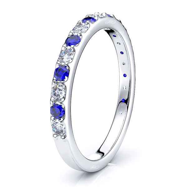 White Diamond and Blue Sapphire