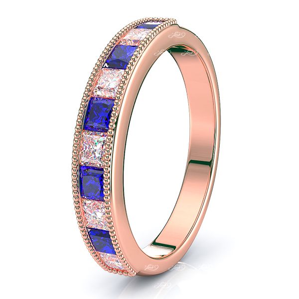 Rose Diamond and Blue Sapphire