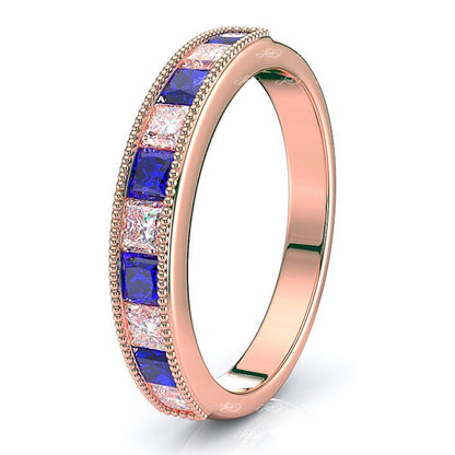 Rose Diamond and Blue Sapphire