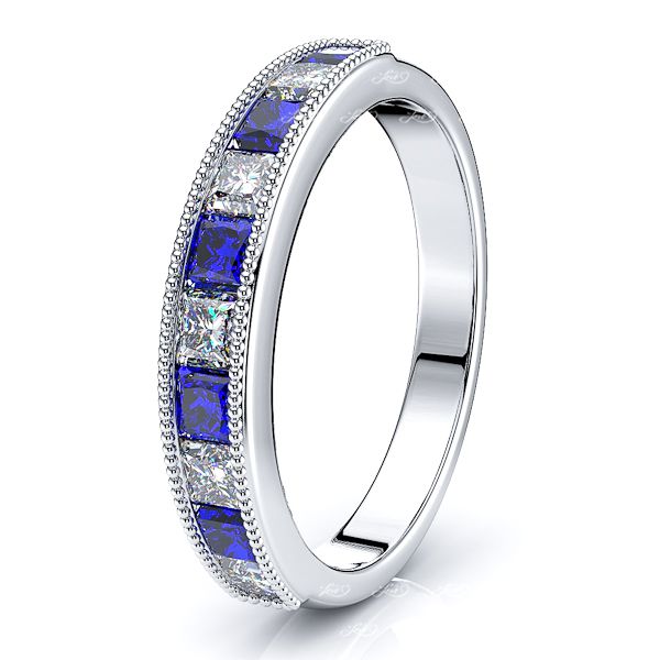 White Diamond and Blue Sapphire