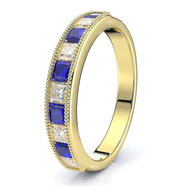Yellow Diamond and Blue Sapphire