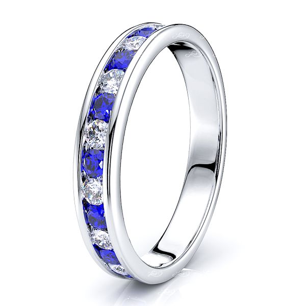 White Diamond and Blue Sapphire