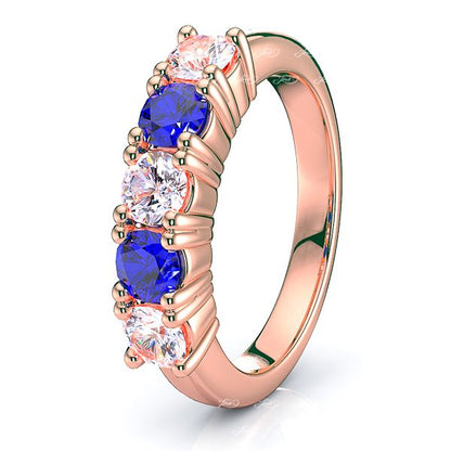 Rose Diamond and Blue Sapphire