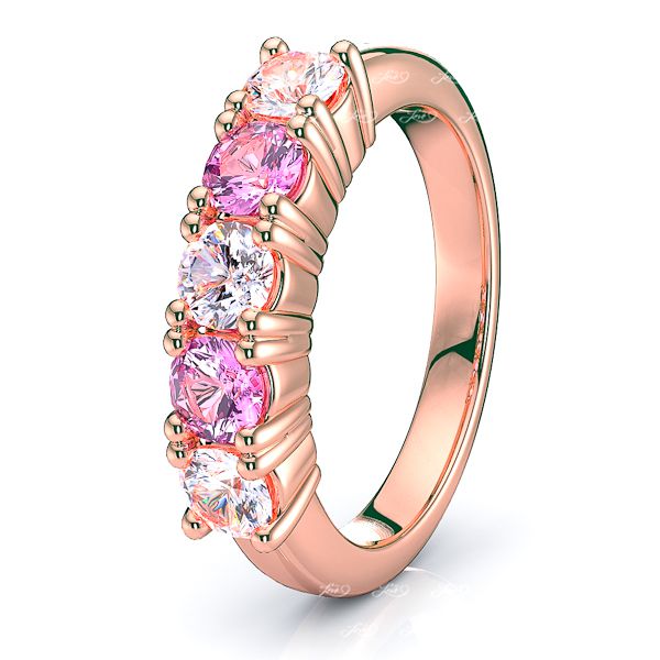 Rose Diamond and Pink Sapphire