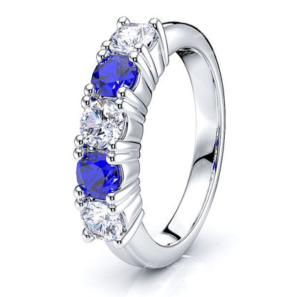 White Diamond and Blue Sapphire