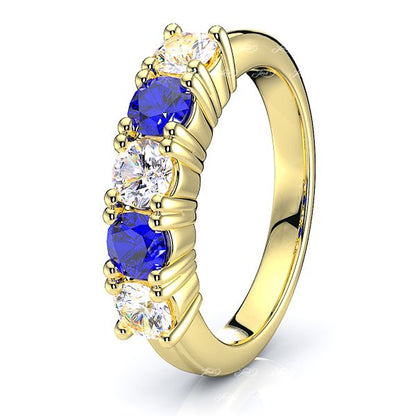 Yellow Diamond and Blue Sapphire