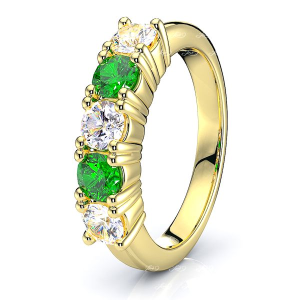 Yellow Diamond and Emerald