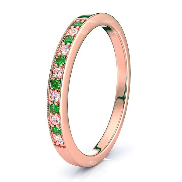 Rose Diamond and Emerald