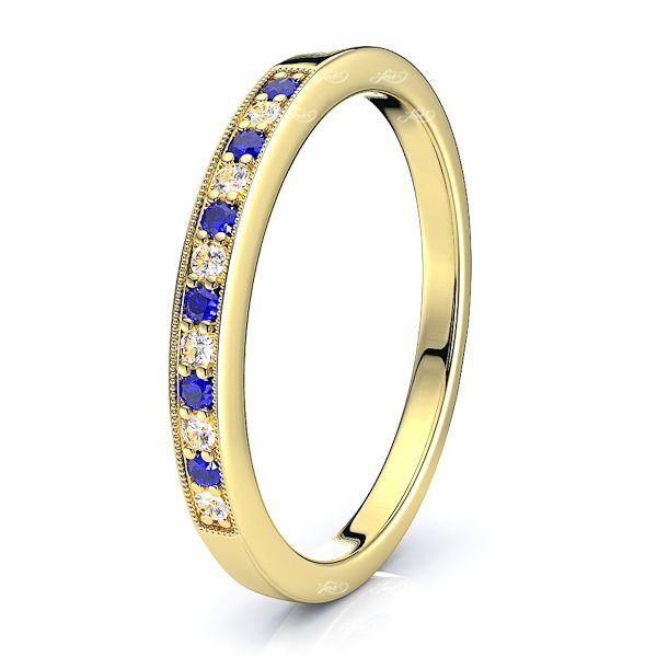 Yellow Diamond and Blue Sapphire