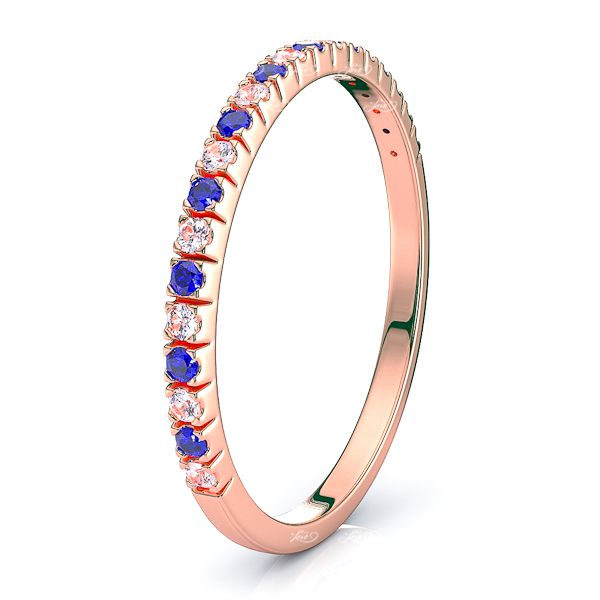 Rose Diamond and Blue Sapphire
