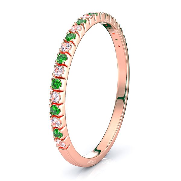 Rose Diamond and Emerald