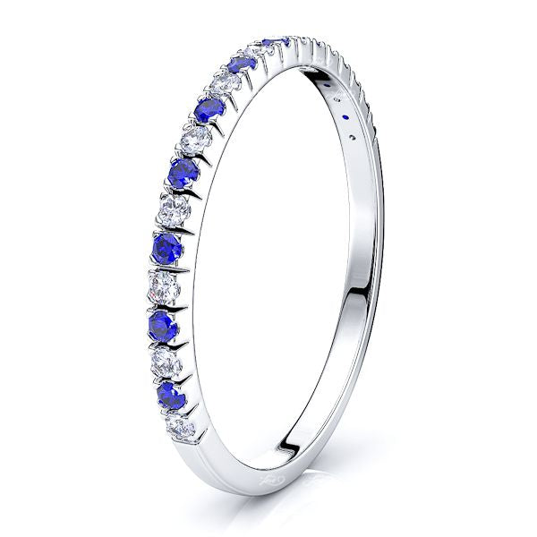White Diamond and Blue Sapphire