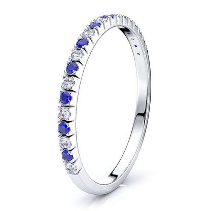 White Diamond and Blue Sapphire