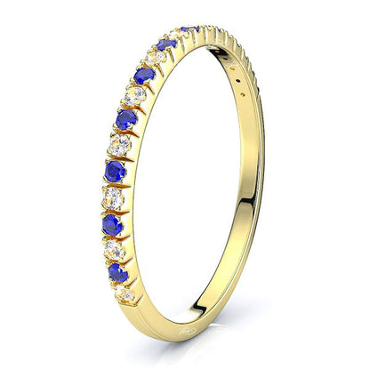 Yellow Diamond and Blue Sapphire