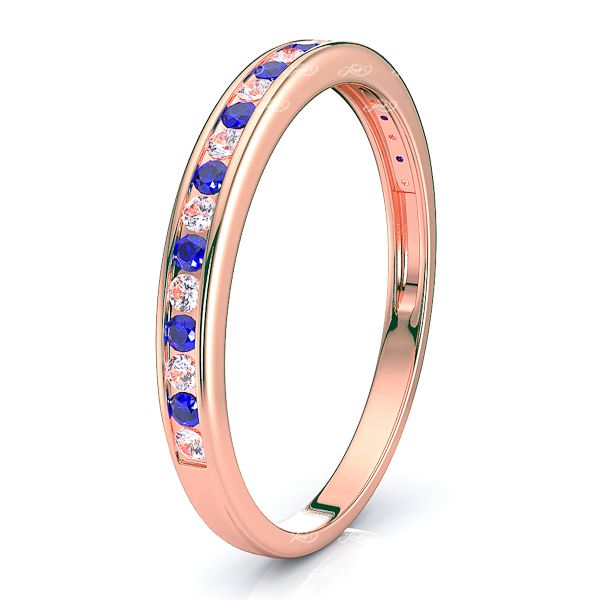 Rose Diamond and Blue Sapphire
