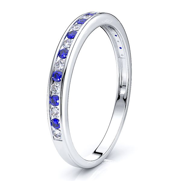 White Diamond and Blue Sapphire
