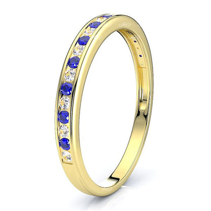 Yellow Diamond and Blue Sapphire