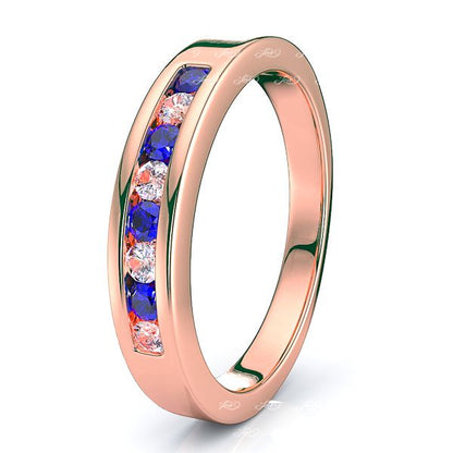 Rose Diamond and Blue Sapphire