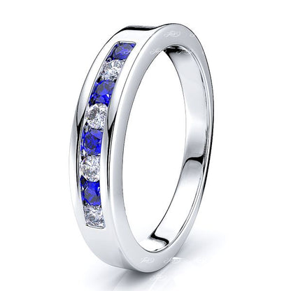 White Diamond and Blue Sapphire