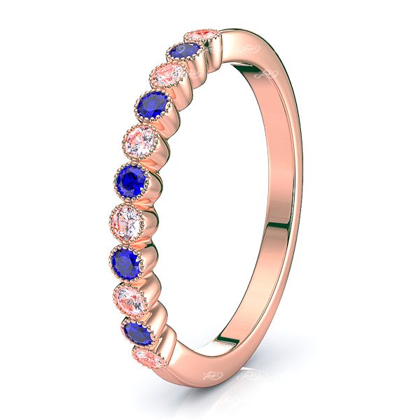 Rose Diamond and Blue Sapphire