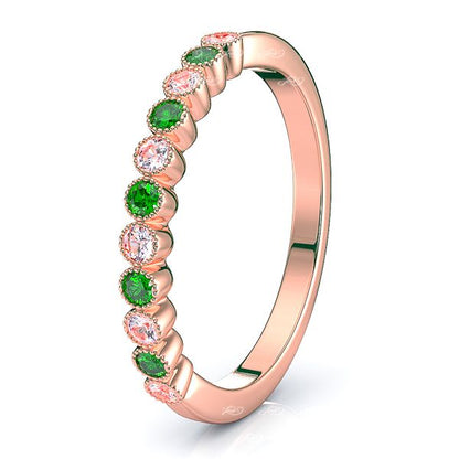 Rose Diamond and Emerald
