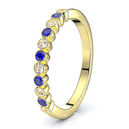 Yellow Diamond and Blue Sapphire