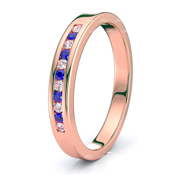 Rose Diamond and Blue Sapphire