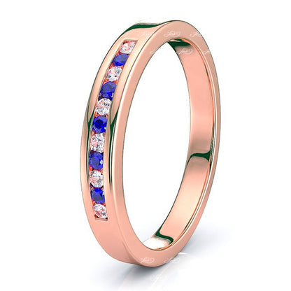 Rose Diamond and Blue Sapphire