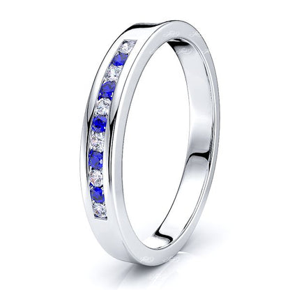 White Diamond and Blue Sapphire