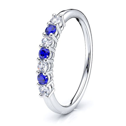 Diamond and Blue Sapphire