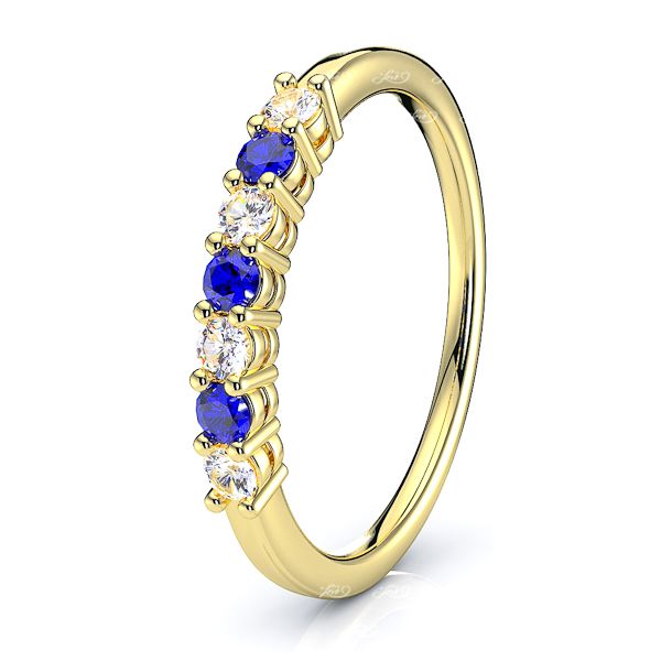 Yellow Diamond and Blue Sapphire