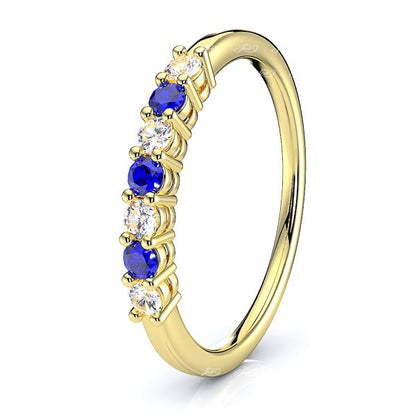 Yellow Diamond and Blue Sapphire