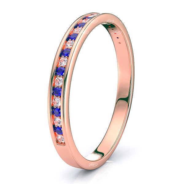 Rose Diamond and Blue Sapphire