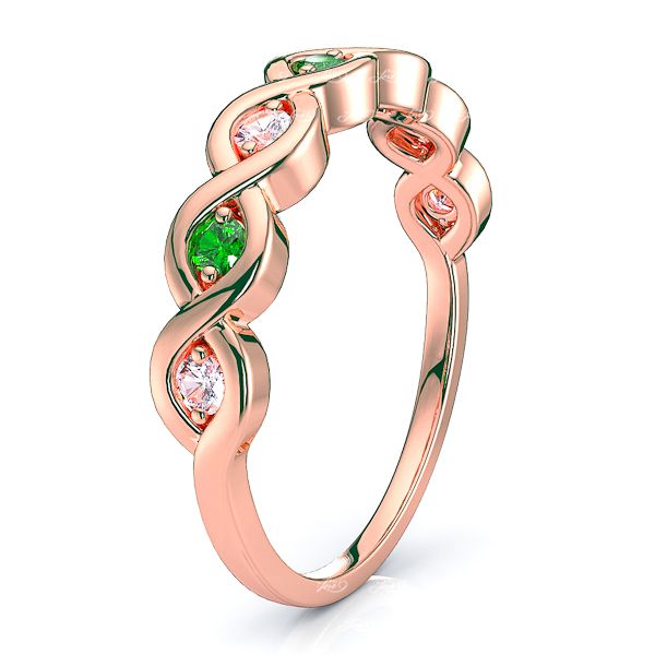 Rose Diamond and Emerald