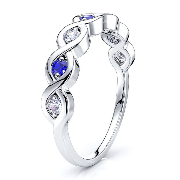 White Diamond and Blue Sapphire