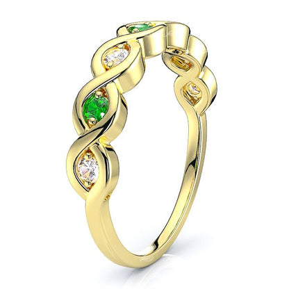 Yellow Diamond and Emerald