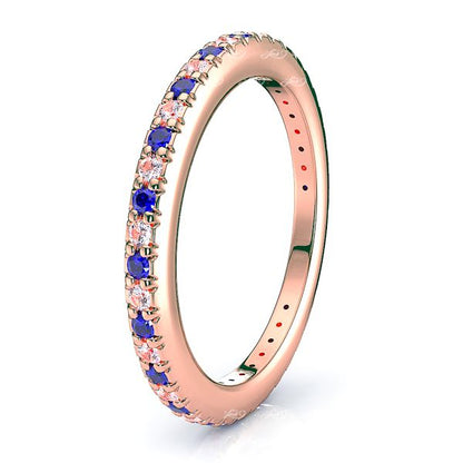 Rose Diamond and Blue Sapphire