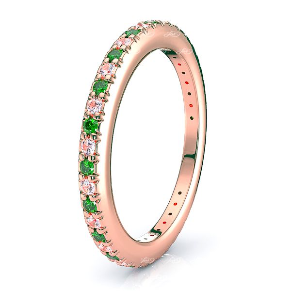 Rose Diamond and Emerald